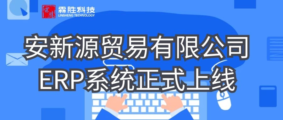 安新源贸易有限公司ERP系统正式上线_霖胜科技